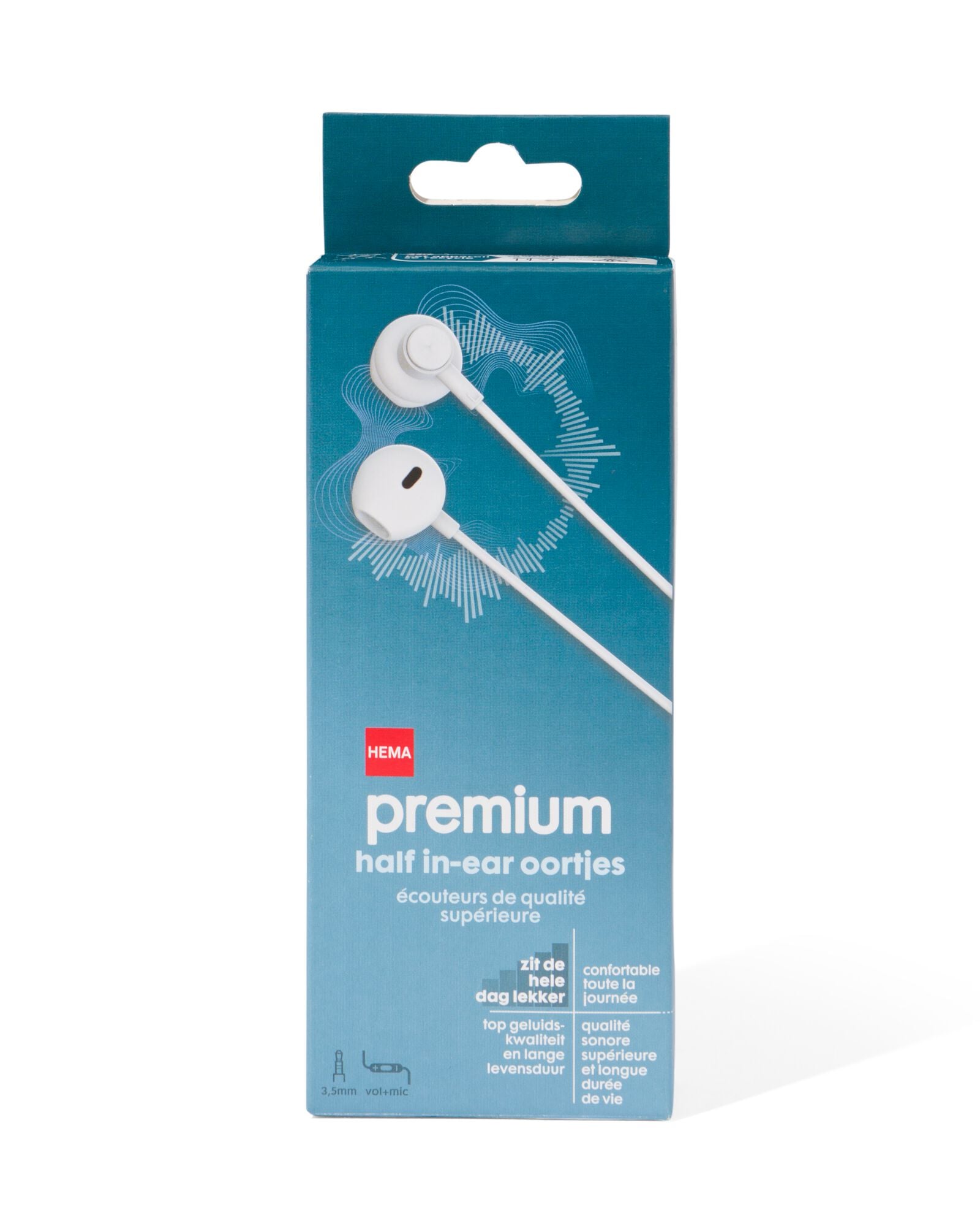 &eacute;couteurs semi-intra-auriculaires qualit&eacute; sup&eacute;rieure blanc - 39680034 - HEMA