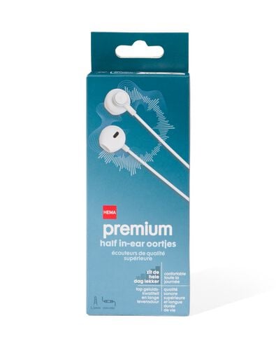 &eacute;couteurs semi-intra-auriculaires qualit&eacute; sup&eacute;rieure blanc - 39680034 - HEMA