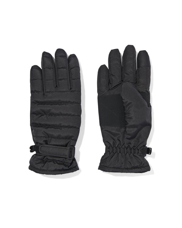 gants en nylon d&eacute;perlant pour femmes  noir noir - 16460710BLACK - HEMA