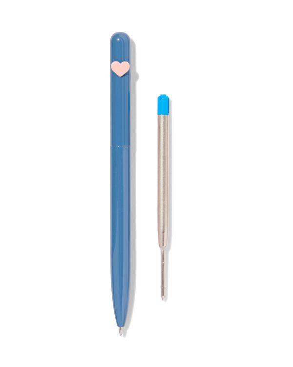 Kugelschreiber mit Ersatzmine, blaue Tinte - 14490055 - HEMA