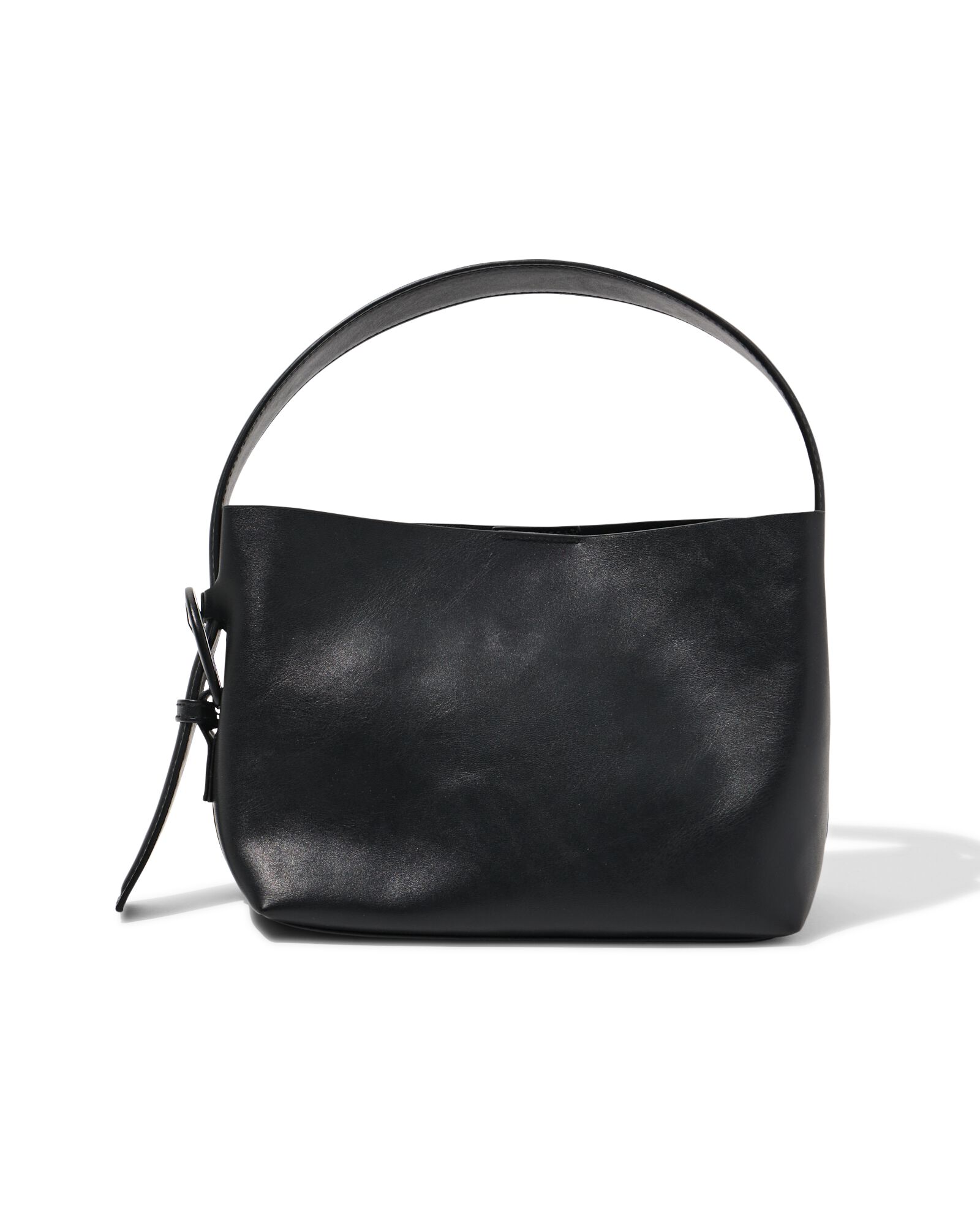sac &agrave; bandouli&egrave;re femme aspect cuir noir - 18760005 - HEMA