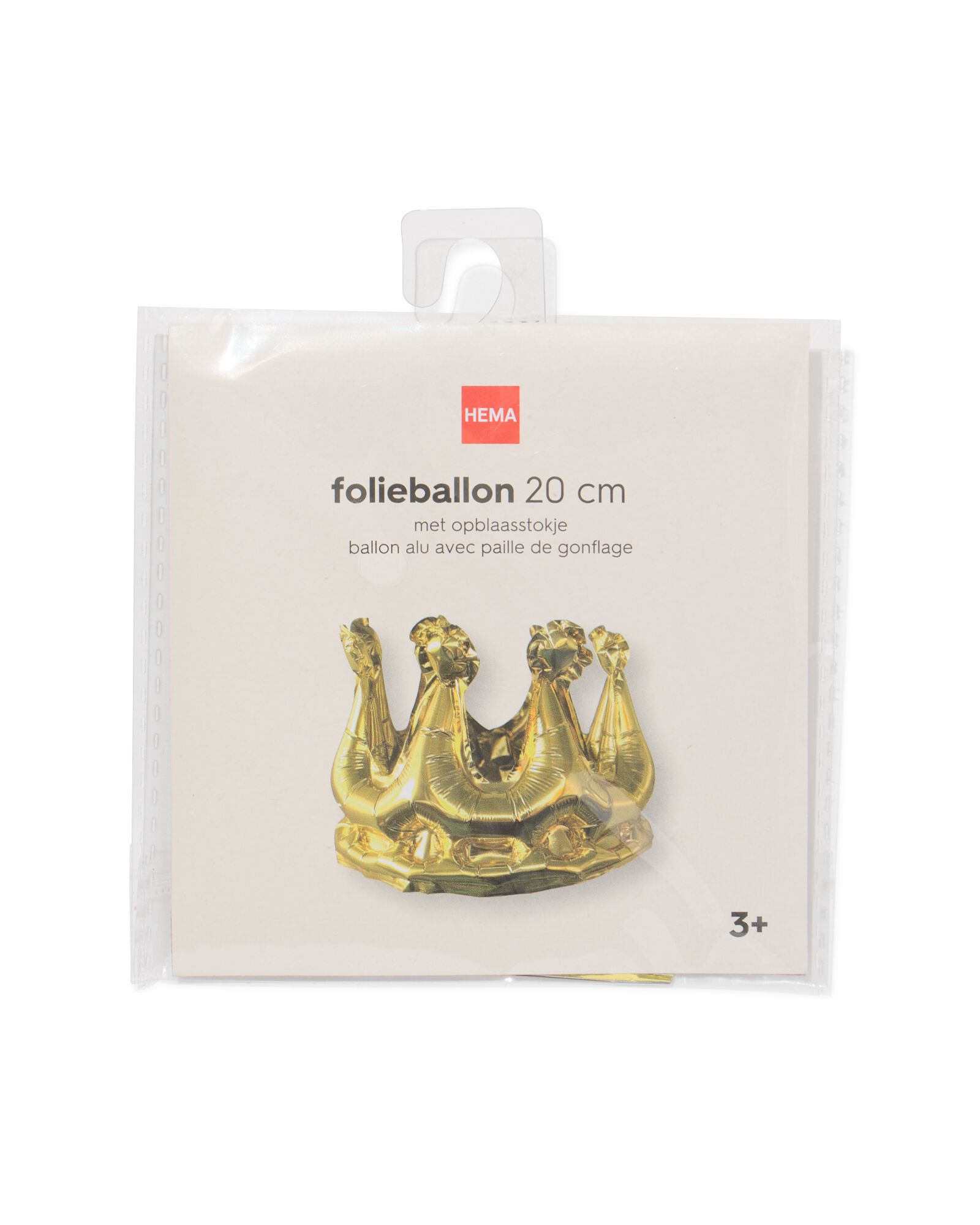 folieballon kroon 20cm goud - 14260073 - HEMA