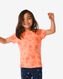 t-shirt enfant palmier fluo orange vif 134/140 - 30767863 - HEMA