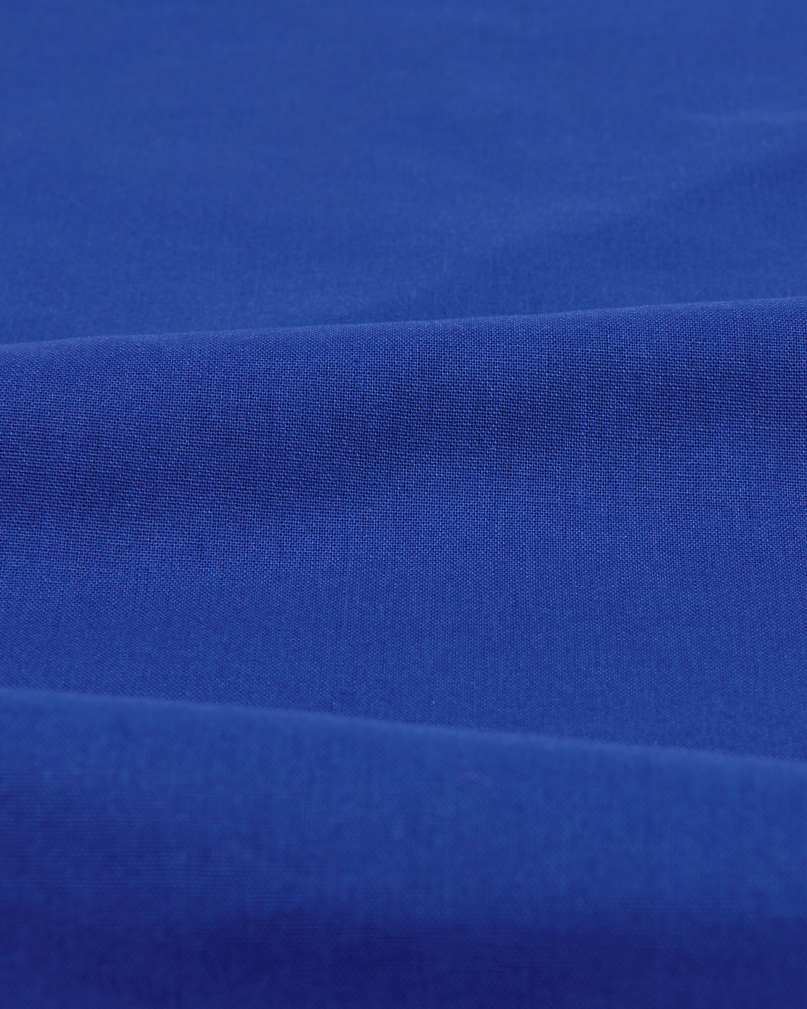 housse de couette 200x200/220cm en coton doux bleu cobalt - 5750062 - HEMA