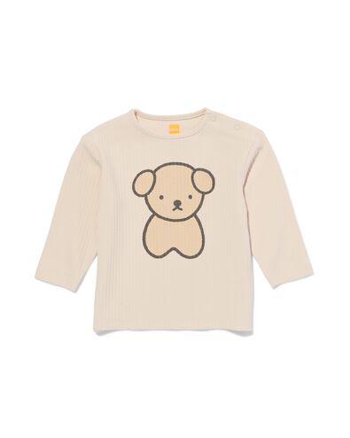 t-shirt c&ocirc;tel&eacute; miffy nouveau-n&eacute;  sable - 33409420SAND - HEMA