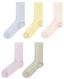 5 paires de chaussettes femme lilas - 1000026998 - HEMA