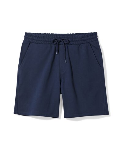 heren sweatshort donkerblauw donkerblauw - 2109960DARKBLUE - HEMA