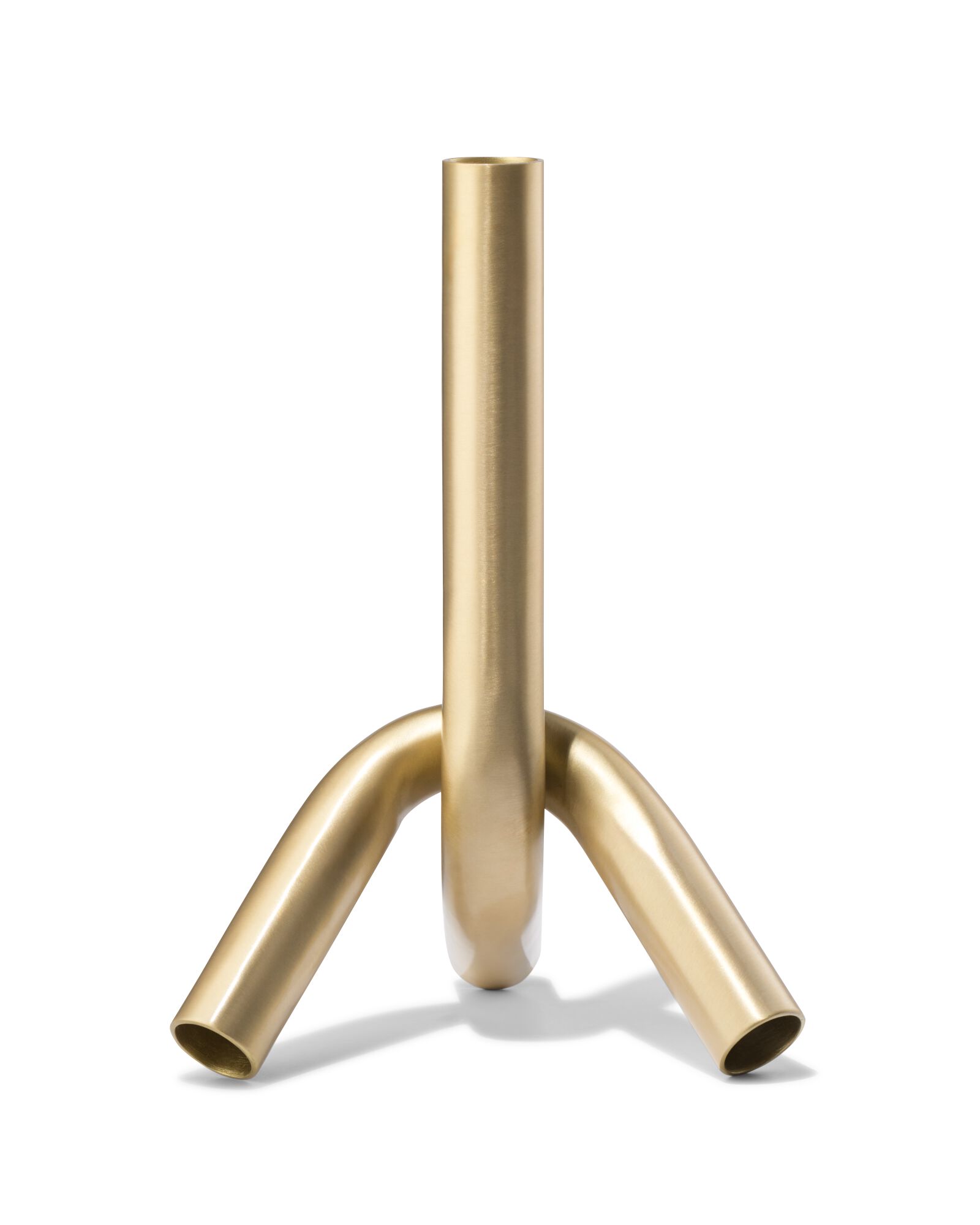 Kerzenhalter M Metall Knoten golden - 13324011 - HEMA