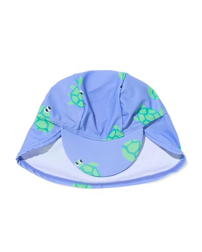 chapeau de bain bébé anti-UV bleu - 33250155BLUE - HEMA