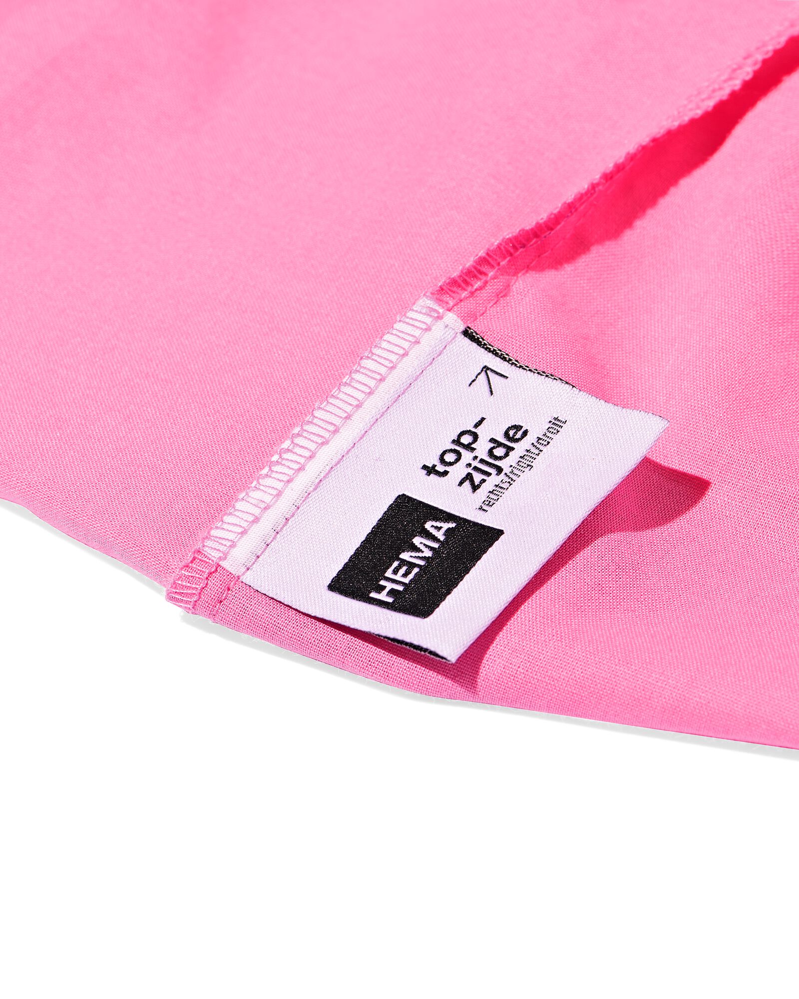 drap housse 160x200cm coton doux rose vif - 5160011 - HEMA