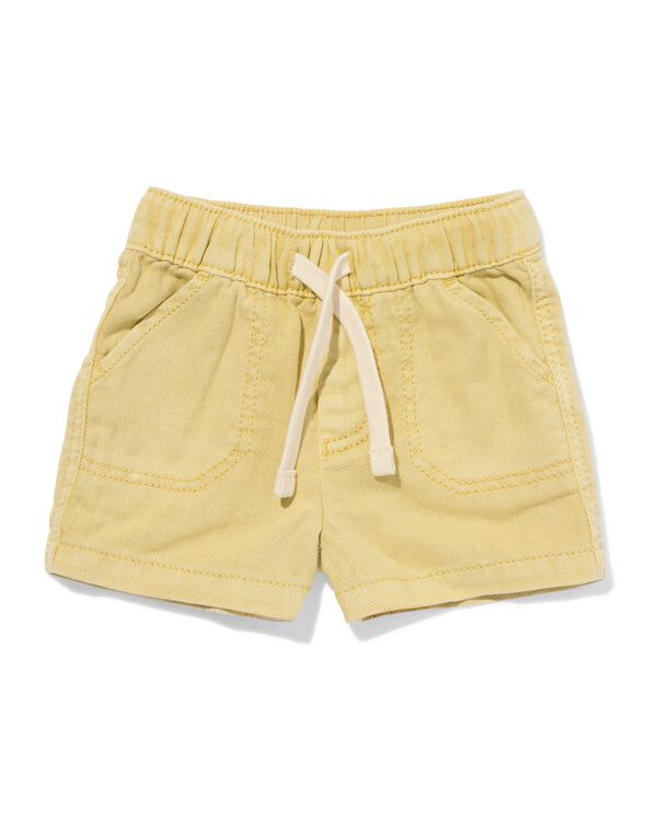 babyshort comfy fit okergeel okergeel - 33188270YELLOWOCHRE - HEMA