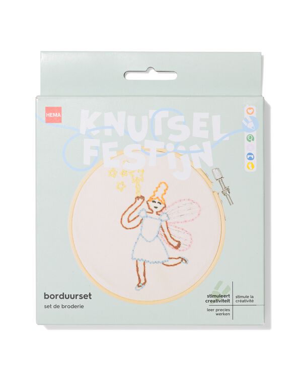 borduurset 13x13cm fee - 15900499 - HEMA