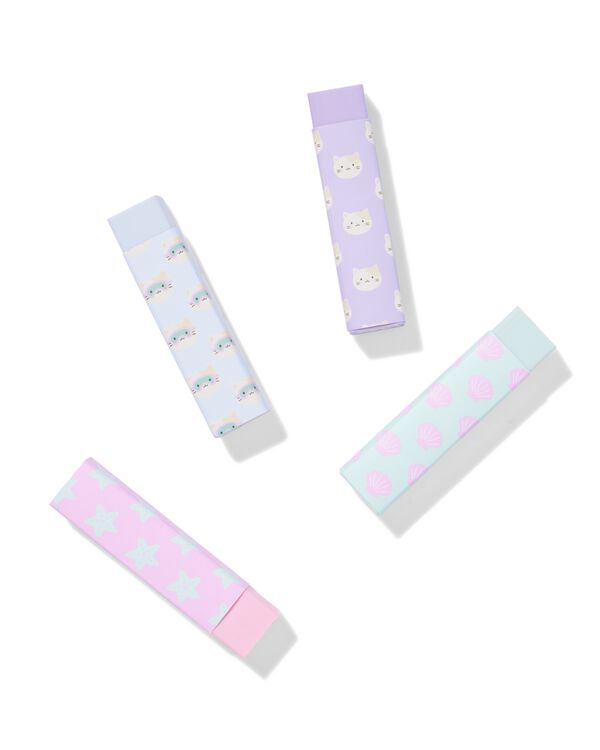 gommes 6,5x1,5 cm - 4 pi&egrave;ces - 14402114 - HEMA