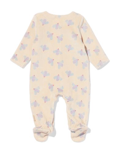 newborn boxpakje rib vogels ecru ecru - 33439420ECRU - HEMA