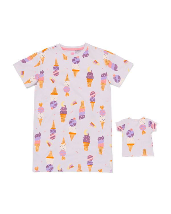 Chemise de nuit enfant glace avec pyjama poup&eacute;e violet violet - 23002260PURPLE - HEMA