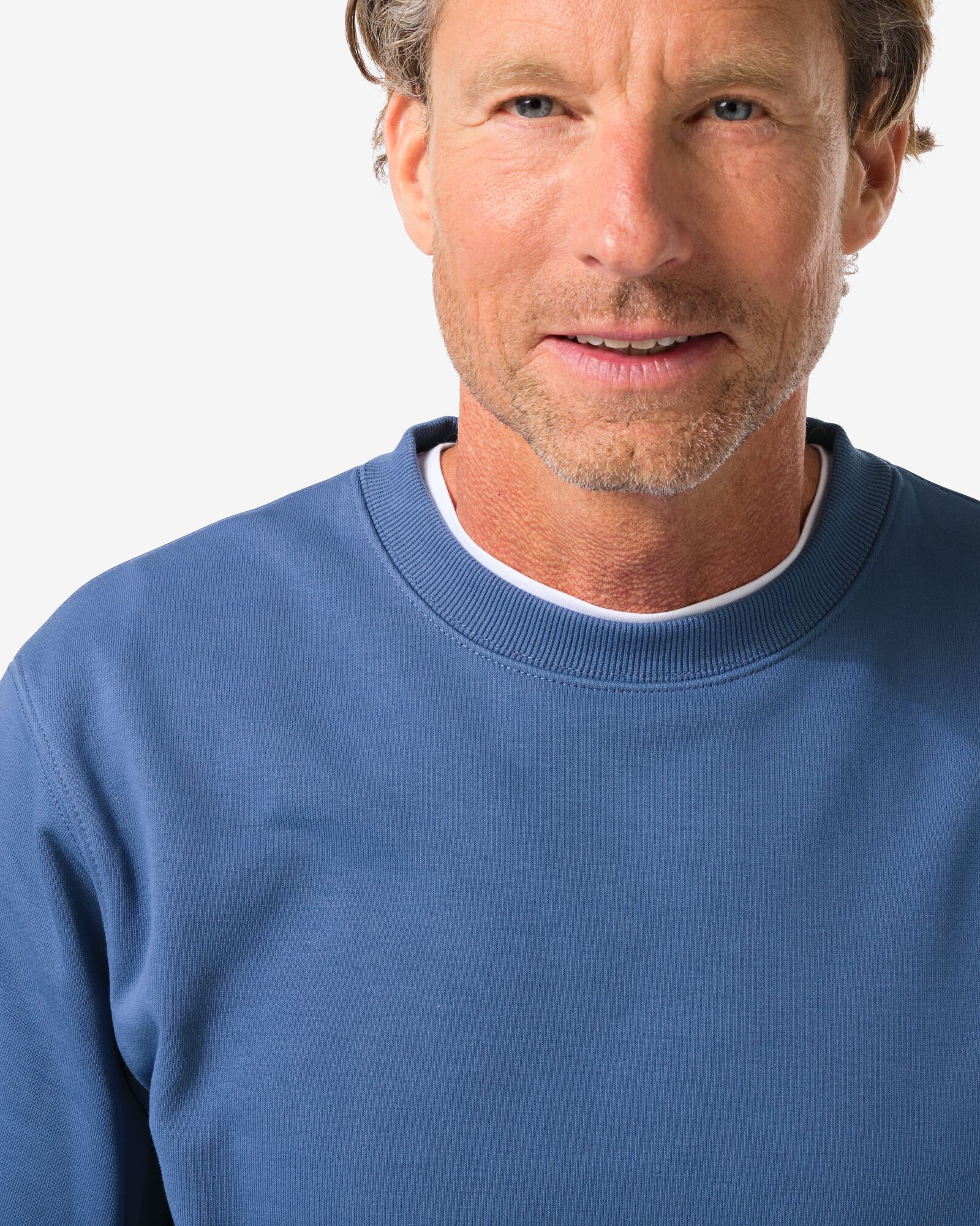 pull-over pour hommes Daryl  bleu moyen bleu moyen - 2148140MIDBLUE - HEMA