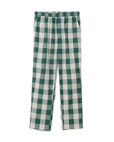 pantalon de pyjama homme à carreaux popeline de coton vert XXL - 23650775 - HEMA