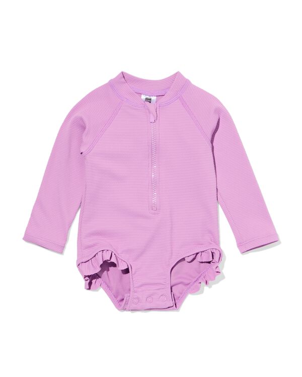 Baby-Badeanzug Struktur lila lila - 33200750LILAC - HEMA