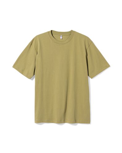 dames T-shirt Do relaxed fit groen groen - 36303520GREEN - HEMA