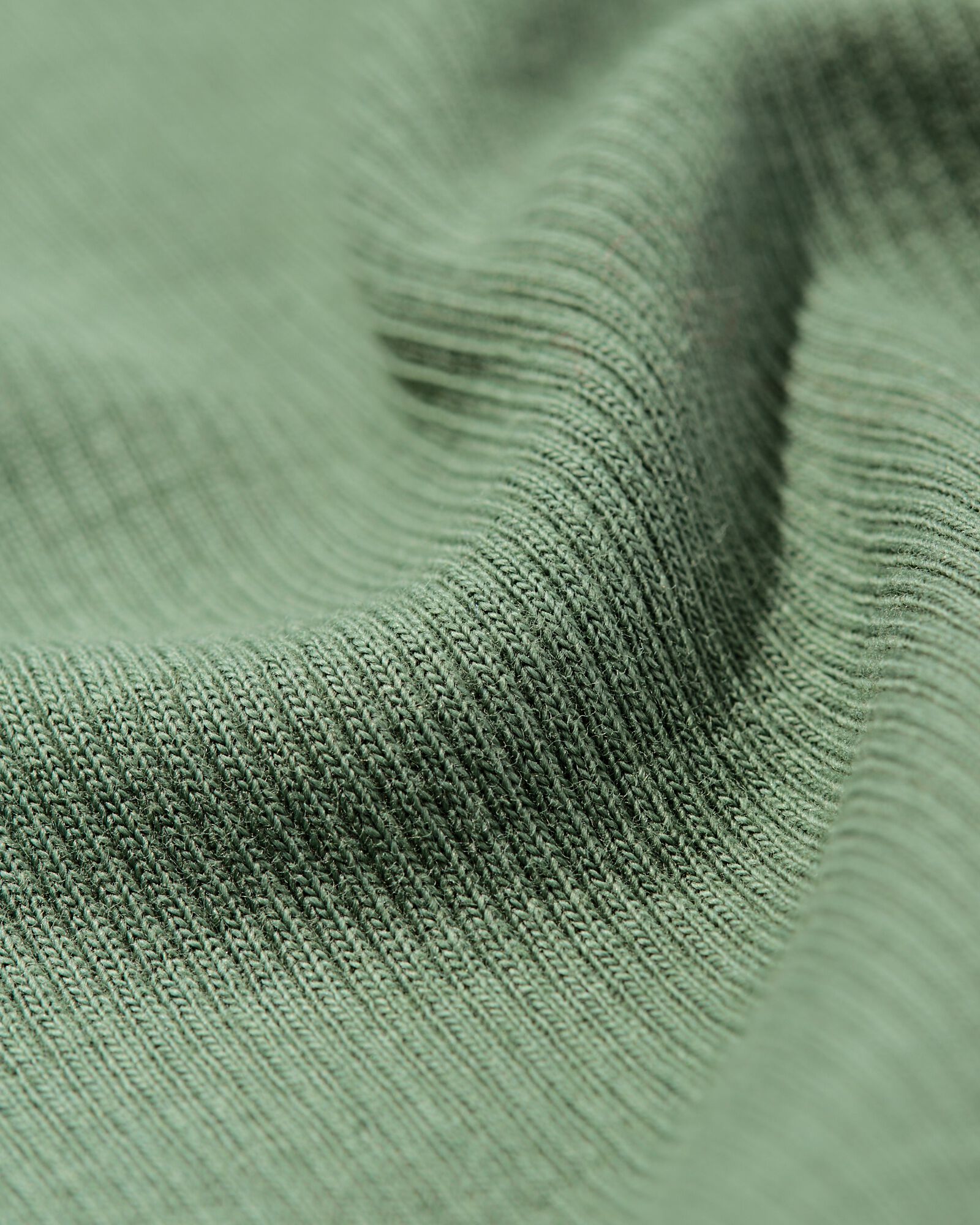 dames T-shirt Clara rib groen - 36302440GREEN - HEMA