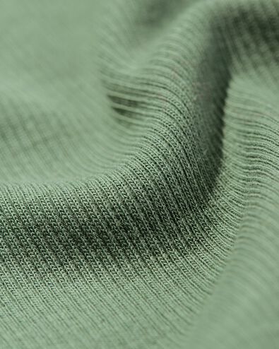dames T-shirt Clara rib groen - 36302440GREEN - HEMA
