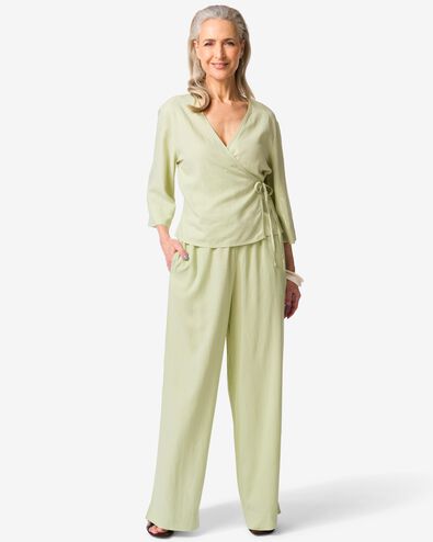 damesbroek Dawn wide fit lichtgroen lichtgroen - 36211470LIGHTGREEN - HEMA