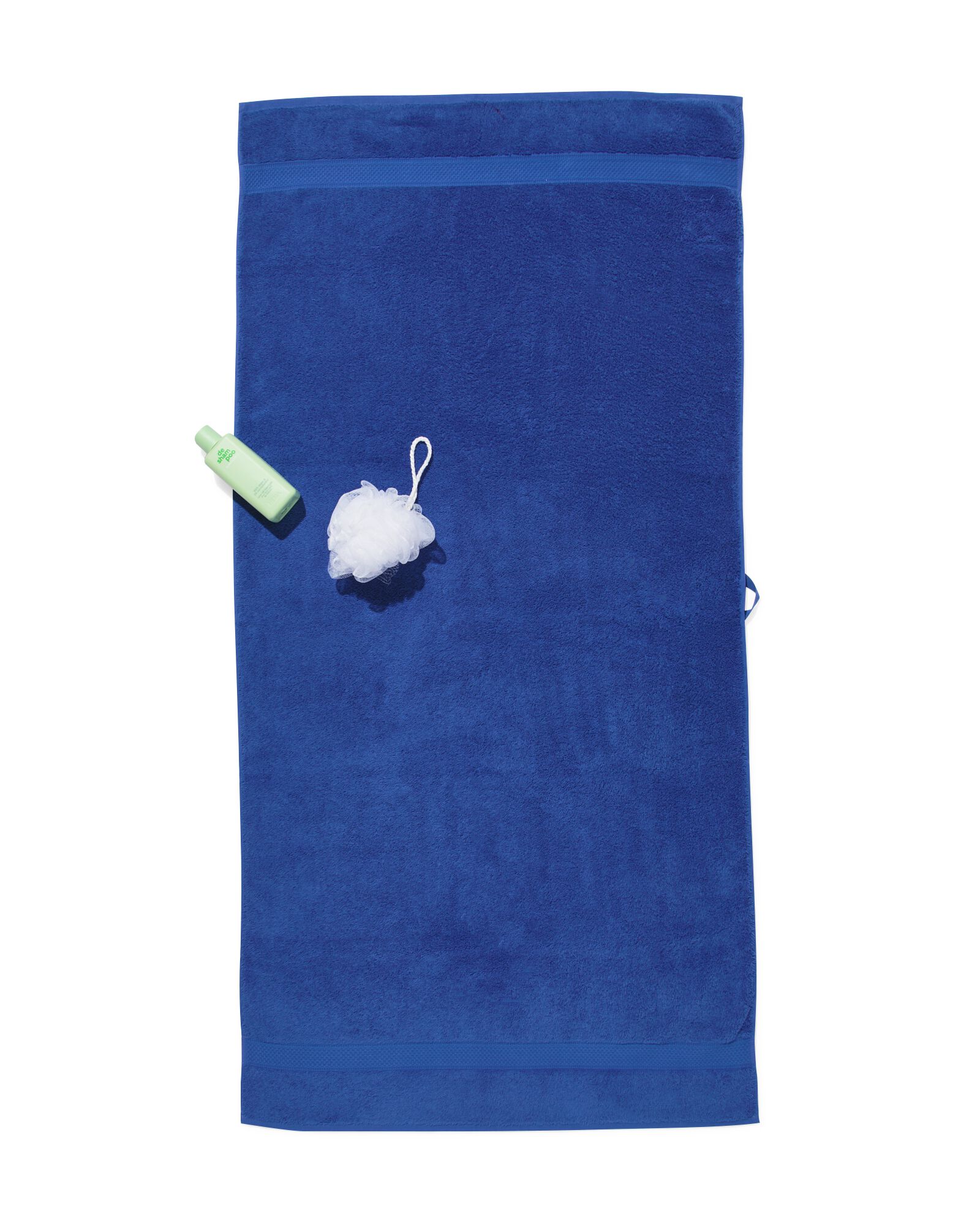 serviettes de bain - qualité épaisse bleu cobalt serviette 70 x 140 - 5282866 - HEMA