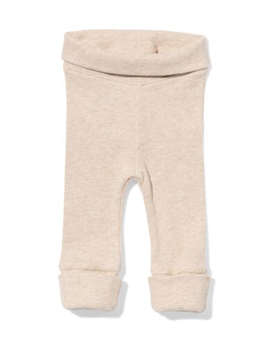 Newborn-Leggings zum Mitwachsen, LENZING&trade; ECOVERO&trade;, gerippt sandfarben sandfarben - 33431020SAND - HEMA