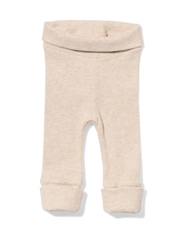 Newborn-Leggings zum Mitwachsen, LENZING&trade; ECOVERO&trade;, gerippt sandfarben sandfarben - 33431020SAND - HEMA