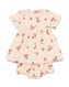 baby kledingset jurk en broekje mousseline perzik - 1000030969 - HEMA