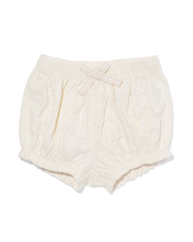 Baby-Shorts, Stickerei eierschalenfarben - 33044250OFFWHITE - HEMA