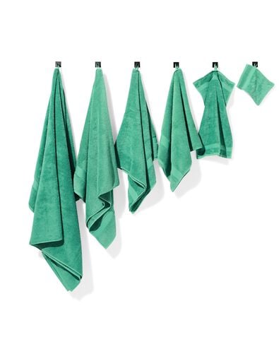 serviettes de bain - qualité épaisse vert moyen petite serviette - 5282869 - HEMA