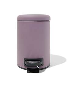 poubelle à pédale violet mat 3L - 80330026 - HEMA