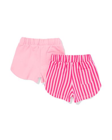 short b&eacute;b&eacute; comfort fit rayures - 2 pi&egrave;ces rose rose - 33095670PINK - HEMA