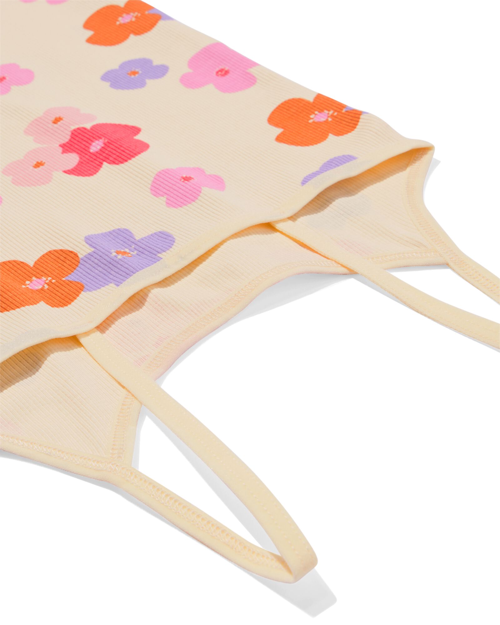 Kinderhemden, gerippt, gebl&uuml;mt &ndash; 2 St&uuml;ck hellrosa - 19300840LIGHTPINK - HEMA