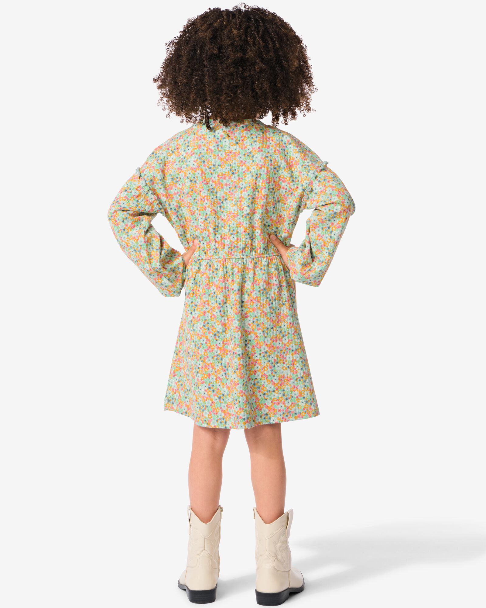 robe enfant c&ocirc;tel&eacute;e fleurs multicolore - 30876818MULTICOLOUR - HEMA