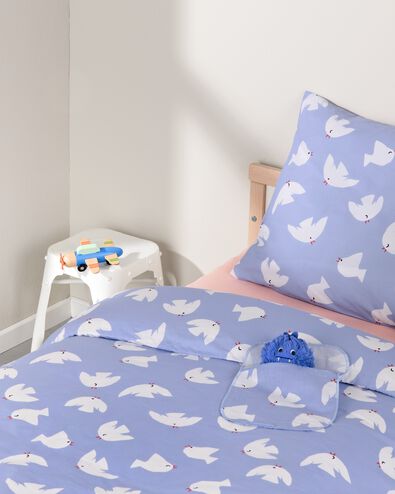 housse de couette tout-petits 120x150 coton doux petites colombes - 5730230 - HEMA