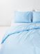 Bettwäsche, Soft Cotton, einfarbig hellblau hellblau - 1000014124 - HEMA