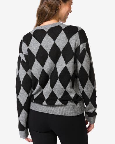 pull femme carreaux multi multi - 36205740MULTI - HEMA