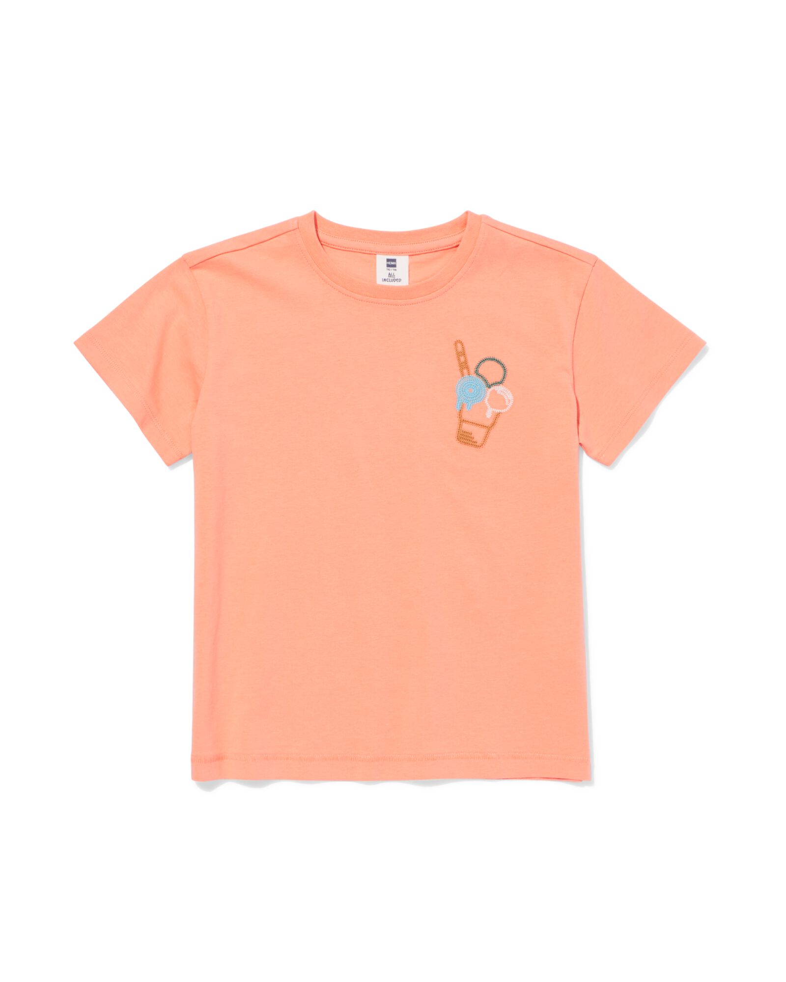 Kinder-T-Shirt Eist&uuml;ten pfirsich - 30794005PEACH - HEMA