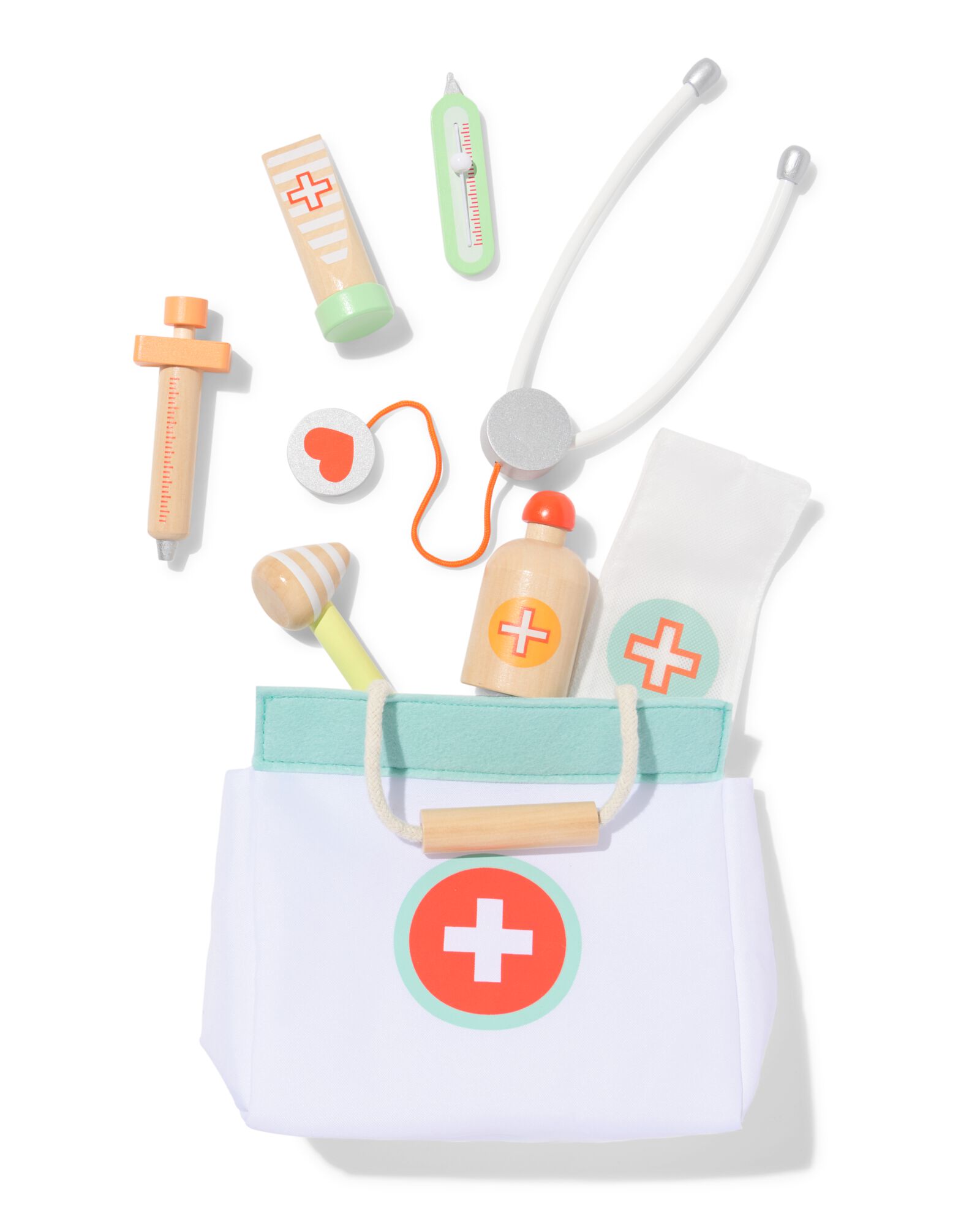 dokterstas 21x19x12cm hout - 15100234 - HEMA