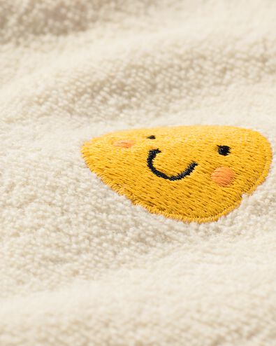 baby sweater badstof smiley ecru - 33113570ECRU - HEMA