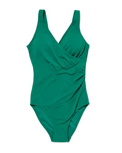 maillot de bain femme gainage moyen vert vert - 22351650GREEN - HEMA