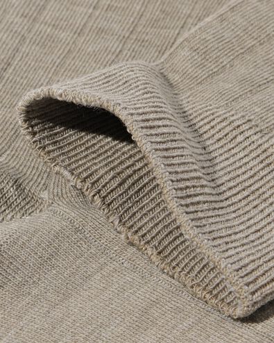 chaussettes c&ocirc;tel&eacute;es laine homme beige - 4120430BEIGE - HEMA