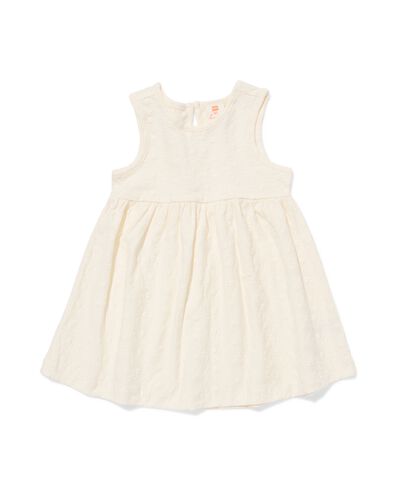 Babykleid mit Stickerei  eierschalenfarben - 33009870OFFWHITE - HEMA