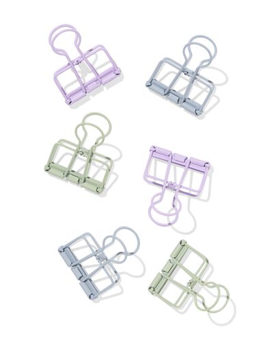 papierklemmen groot - 6 stuks - 14870042 - HEMA