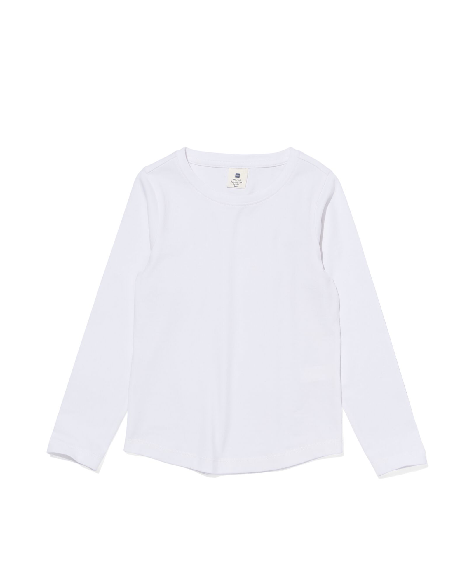 kinder t-shirts biologisch katoen - 2 stuks wit wit - 30835607WHITE - HEMA