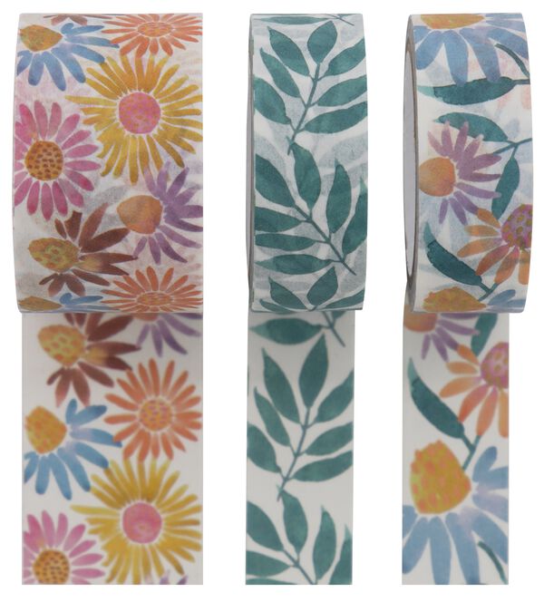 Washi Tape, Wildblumen, 3 x 5 m - 14700584 - HEMA