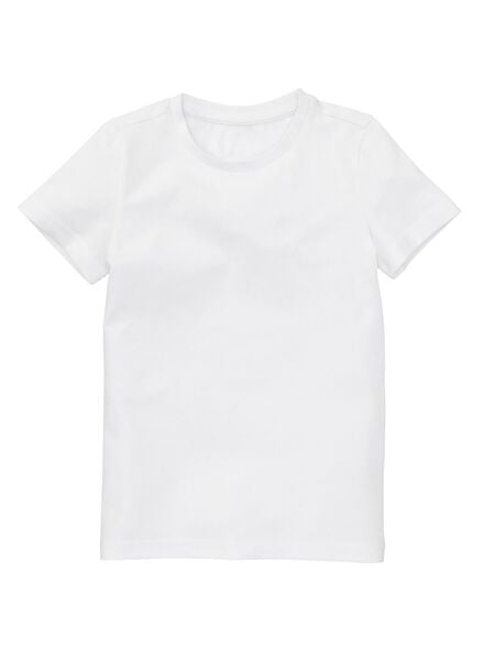 2er-Pack Kinder-T-Shirts, Biobaumwolle weiß weiß - 1000019381 - HEMA