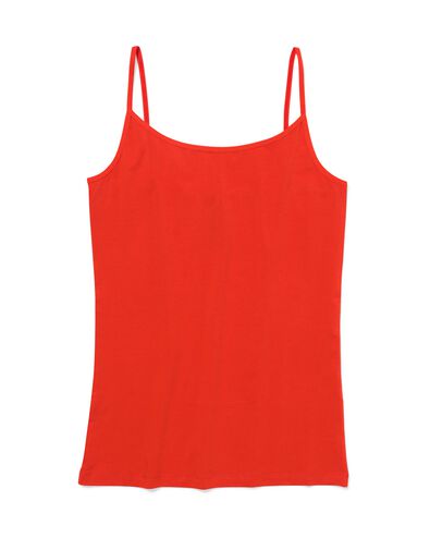 Damenhemd aus Baumwolle mit Spaghettitr&auml;gern rot - 19671223RED - HEMA